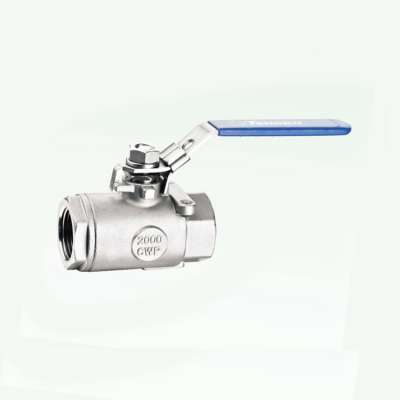 three way ball valve 2pc Stainless Steel CF8 CF8M Full Bore Thread Screwed Ball Valve